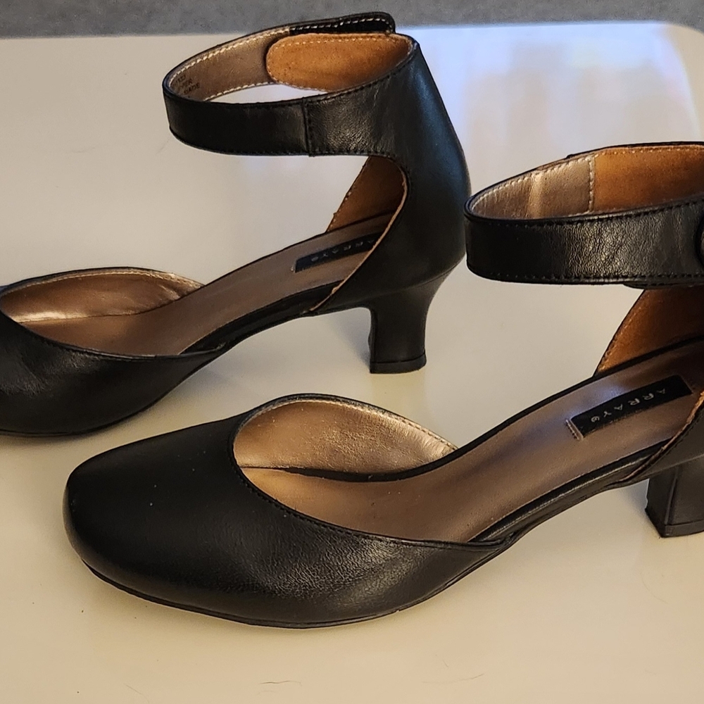 Array Black Ankle Strap Heels - image 2
